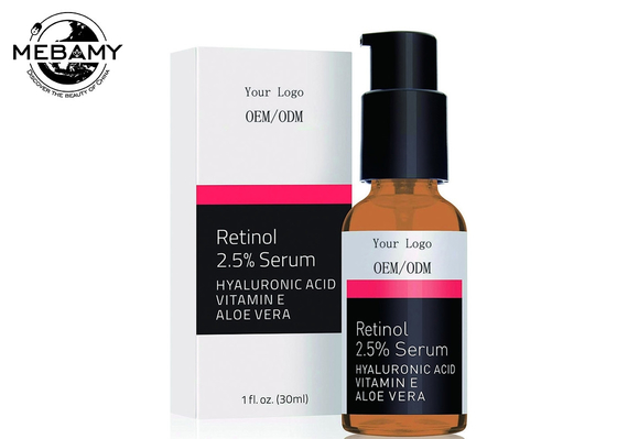 Retinol Face Serum 2.5٪ with Hyaluronic Acid، Aloe Vera، Vitamin E - Boost Collagen Production