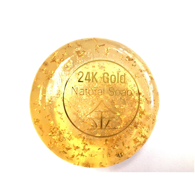 صابون التبييض مصنوع يدويًا من الذهب عيار 24 بالجلوتاثيون للعناية بالجسم للتنظيف