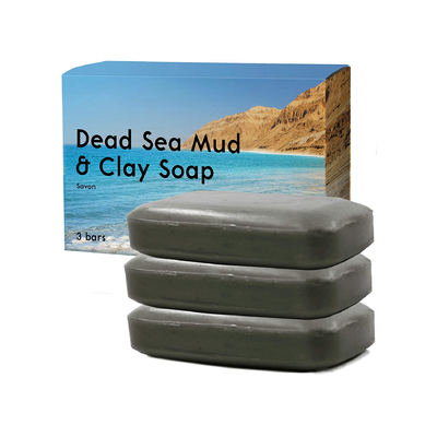 تسمية خاصة طين البحر الميت صابون طبيعي من طين البحر الميت منظف للوجه وإزالة الأكزيما وحب الشباب